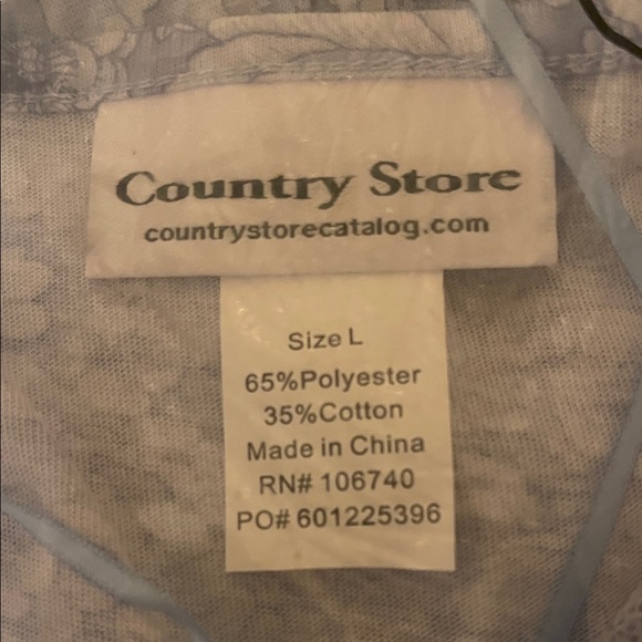 Country Store Blue Floral night gown - Picture 2 of 3